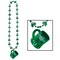 St. Patricks Theme - Shamrock Beads with Happy St Pat's Mug - Pack of 12